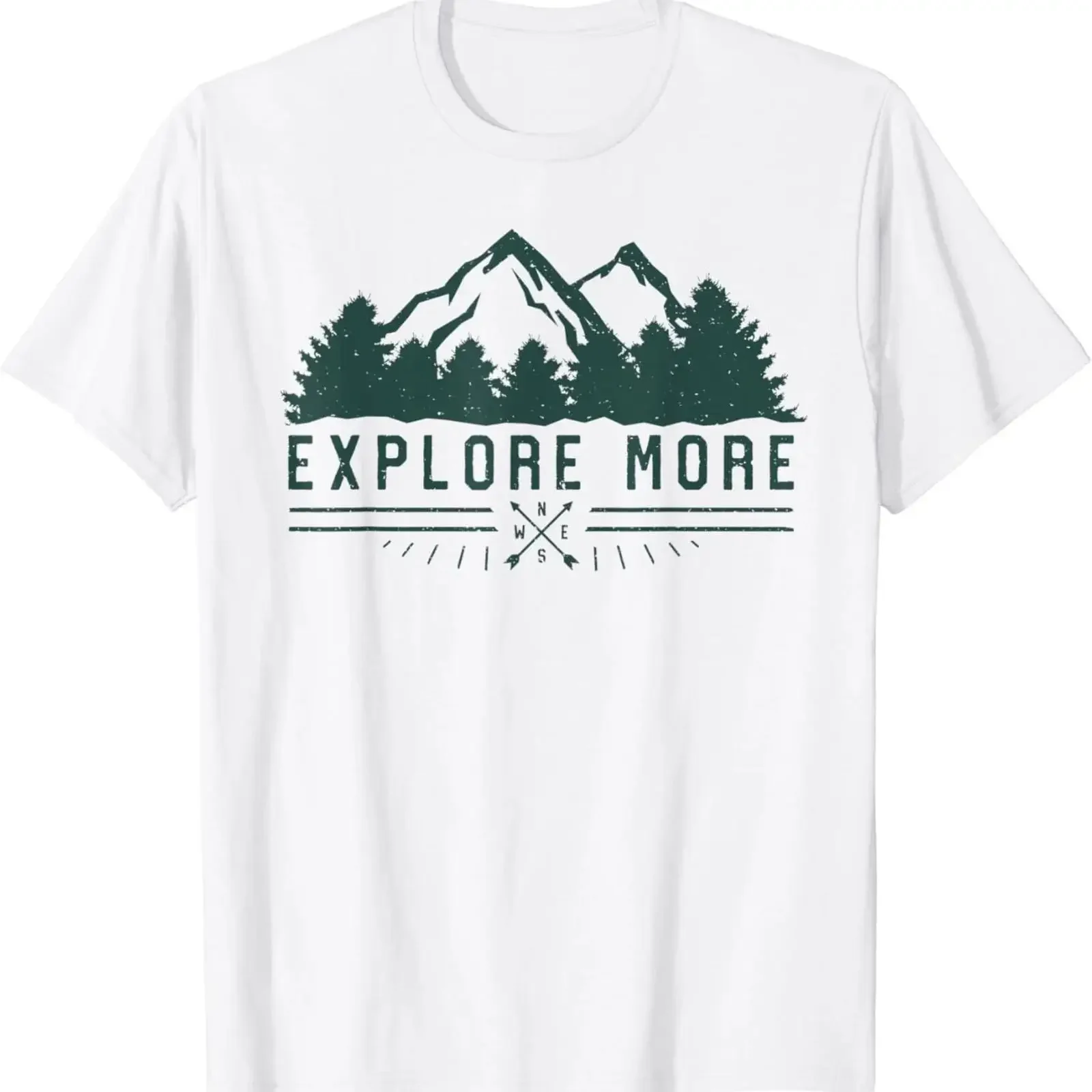 Explore More T Shirt Mountain Hiking Camping vintage Washed streetwear Soft Comfortable Unisex Stylish Casual homme