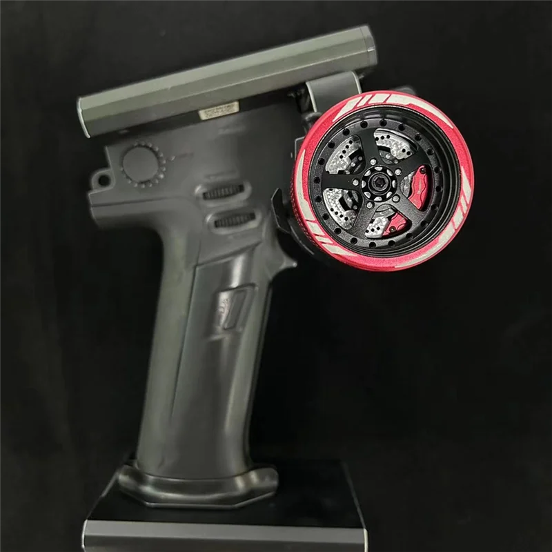 Volante transmisor de Control remoto RC de Metal para Flysky NB4 SANWA MT4 FUTABA 3PV 7PX WFLY X9 (B)