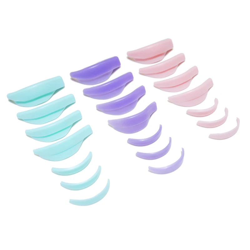 7 Pairs Silicone Eyelash Perm Pad Recycling Makeup Lifting Lashes Rods Shield 3D Eyelash Curler Accessories Applicator Tools