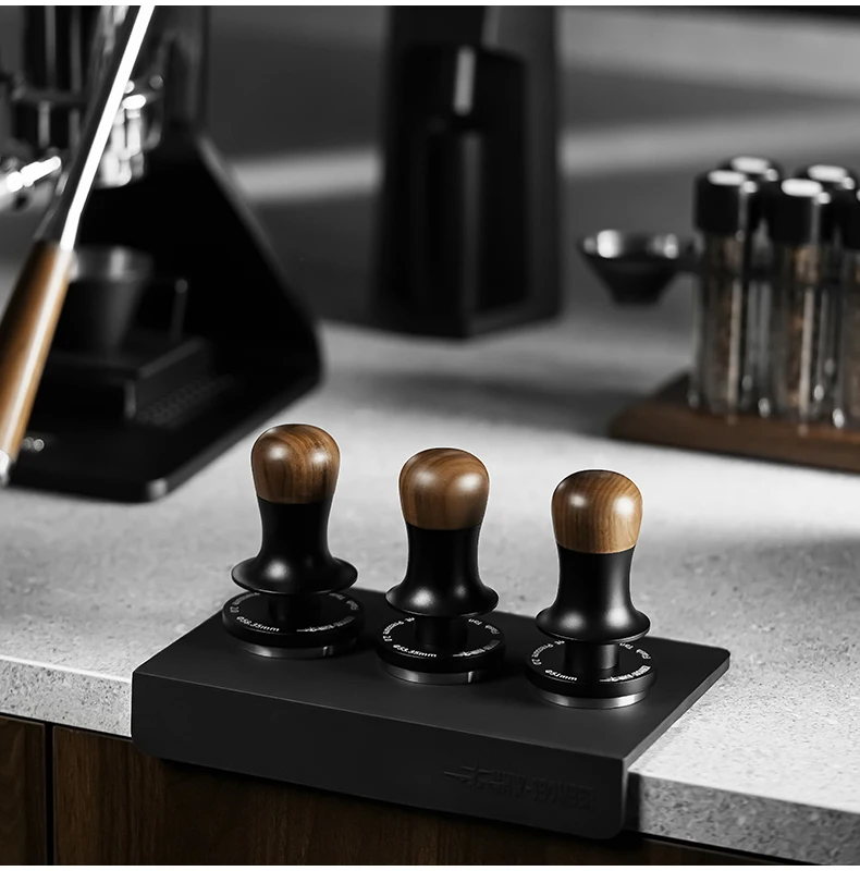 MHW-3B Espresso Coffee Tamper Constant Pressure 45.5mm-58.5mm Flat Tampers Set Loaded Barista Tool for Consistent Espresso Extra