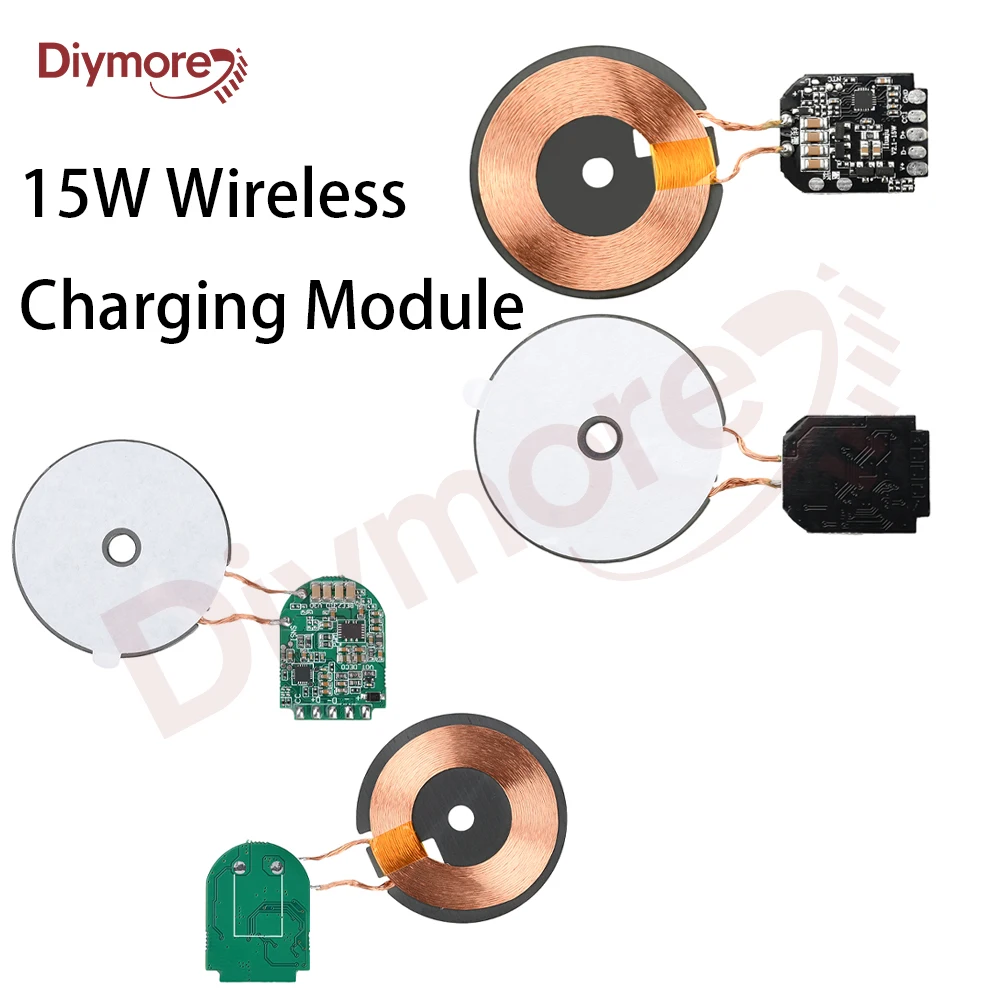 15w módulo de carregamento sem fio transmissor pcba carregador sem fio placa-mãe magnética carregamento sem fio placa-mãe + bobina