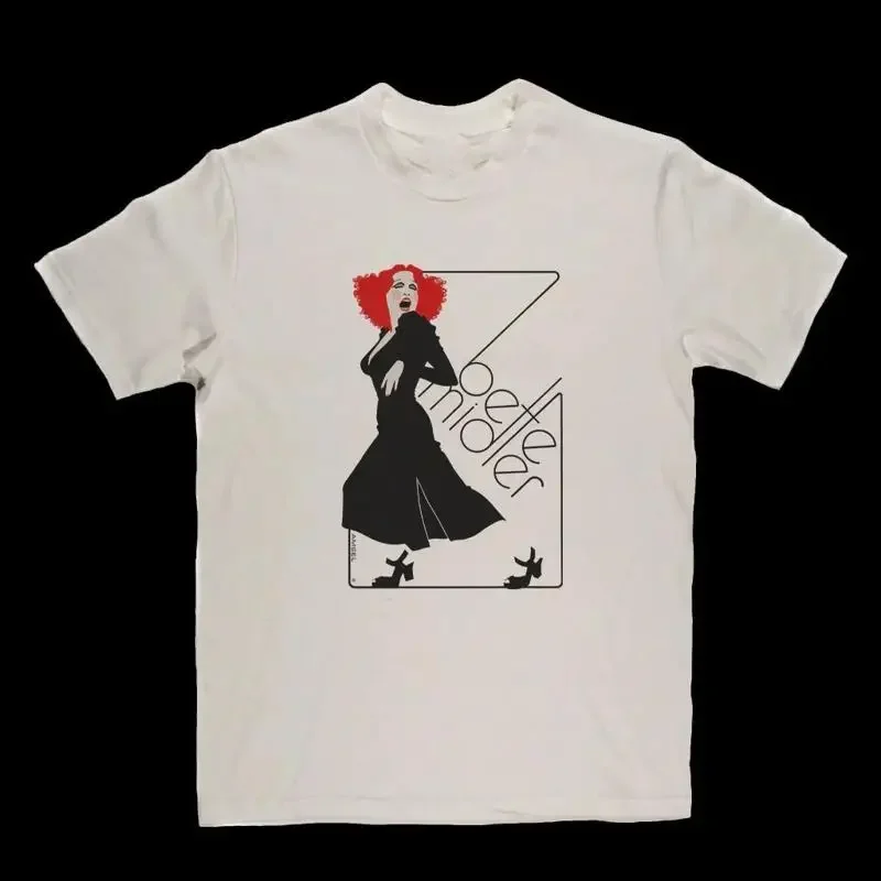 Vtg Bette Midler Singer T Shirt Cotton White Full Size Bl073
