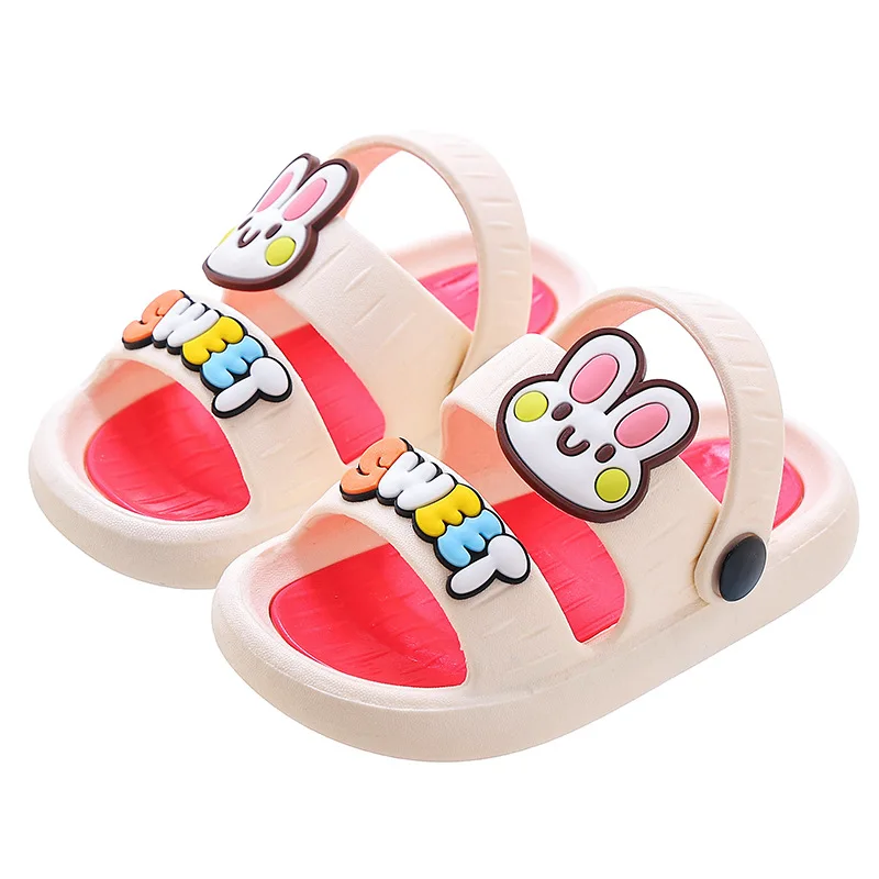 Children\'s sandals Boys and girls baby cute non-slip soft soles two wear 2-in-1 bath outside to wear home children\'s slippers