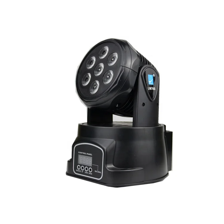 Big Dipper LM70S DJ Spot Lights Fixture 7*8W RGBW 4 in 1 Stage Led Light Moving Head Light