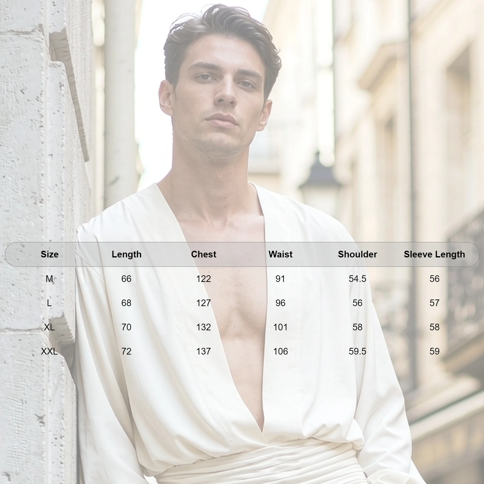 Latin Dance Tops Men's Modern Practice Wear Art Test Professional Long Sleeve Ballroom Tango Rumba Dance Practice Suit Top view 3