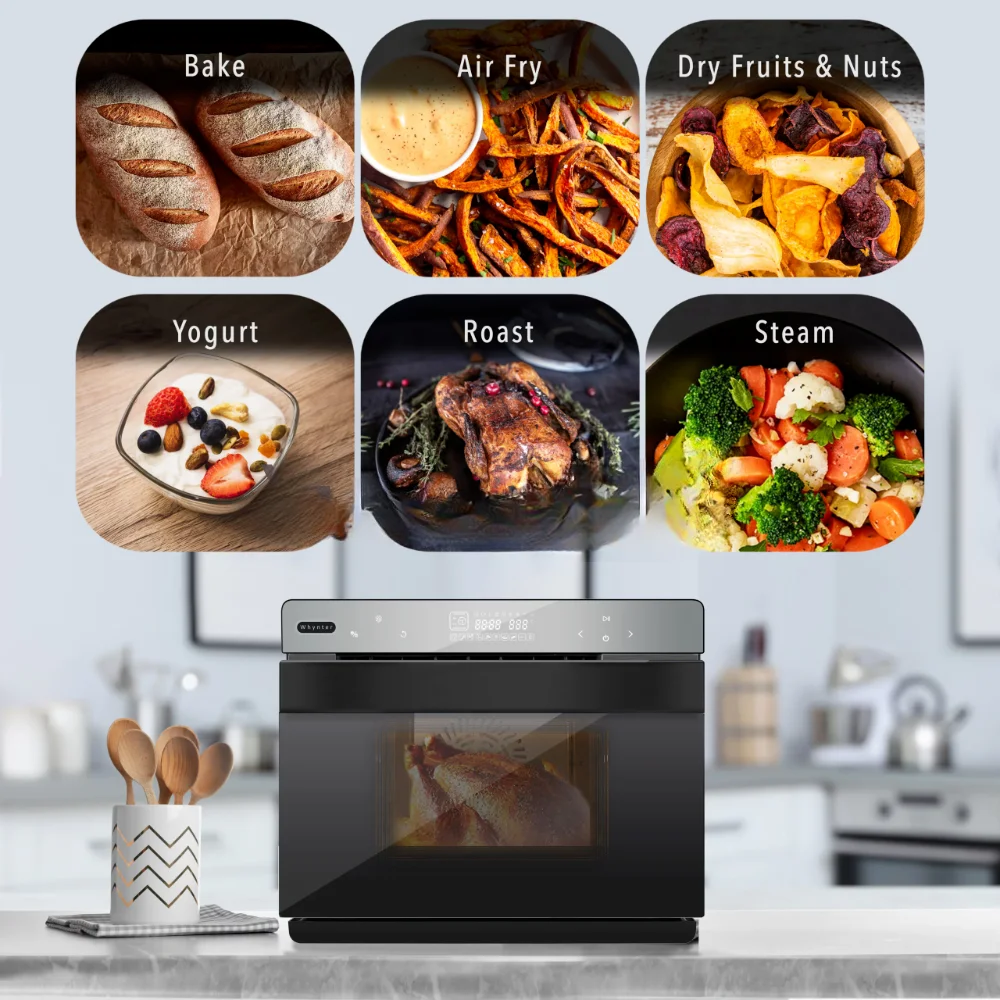 Multi-Function Intelligent Convection Steam Oven, Air Fryer Oven, Yogurt Maker, Dehydrator, DIY Mode