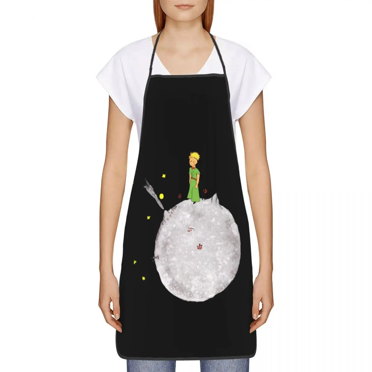 The Little Prince Classic Cartoon Apron Men Women Le Petit Prince Adult Unisex Kitchen Chef Bib Tablier Cuisine Cooking Baking