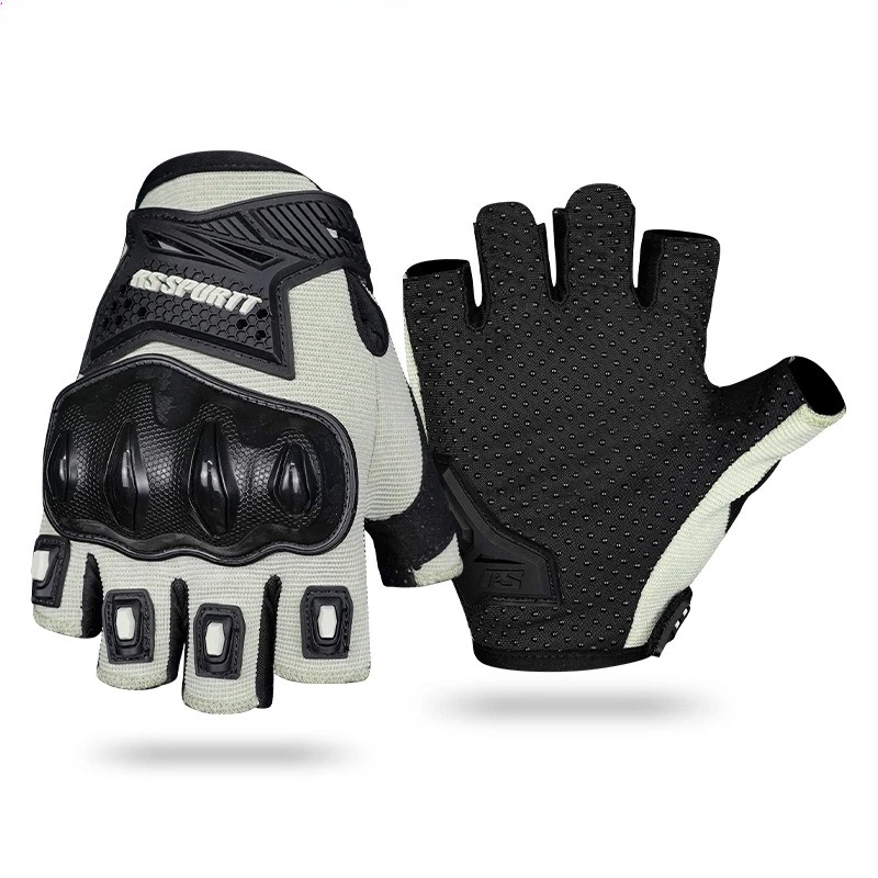 

Breathable Half Finger Motorcycle Riding Gloves Men Women Anti Shock Motorbike Summer Cycling Protective Touch Screen Gloves
