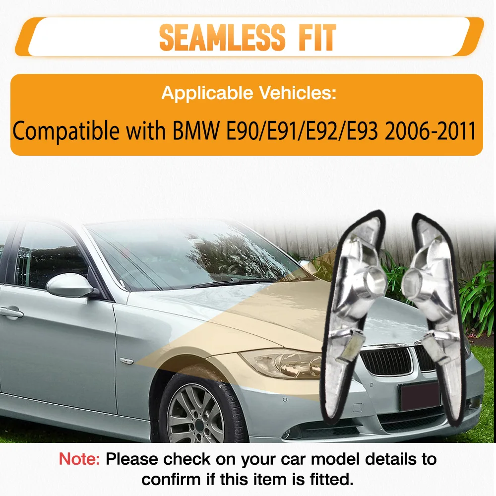

2 шт. передних левых и правых габаритных фонарей для BMW E90 E91 E92 E93 2006 2007 2008 2009 2010 2011