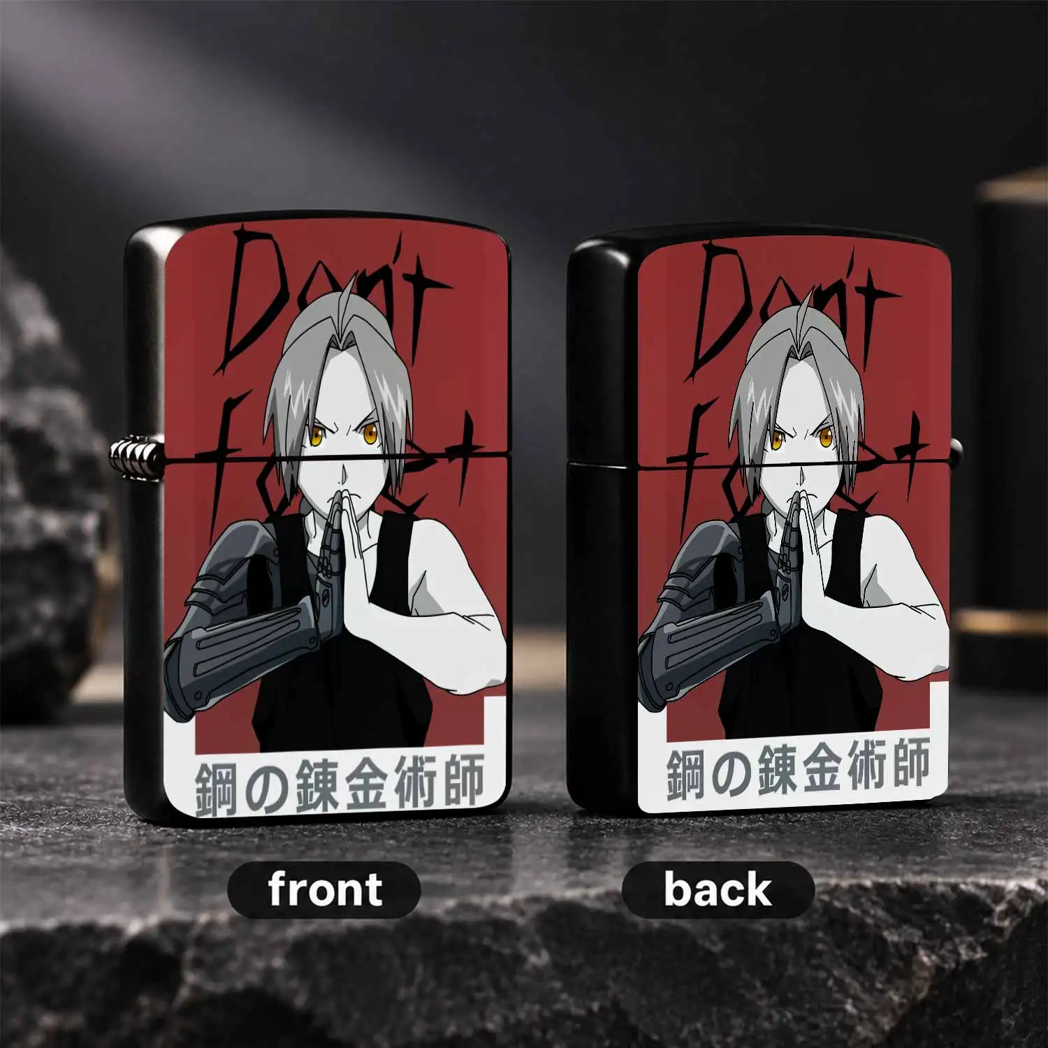 Fullmetal Alchemist Edward Elric Themed Portable Igniter, Exquisite Anime Peripheral With Unique Stylish Pattern, Ideal Collectible Gift For Anime Fans, Suitable For Daily Carrying, Dating, Gathering And All Kinds Of Da A Humorous And Inter