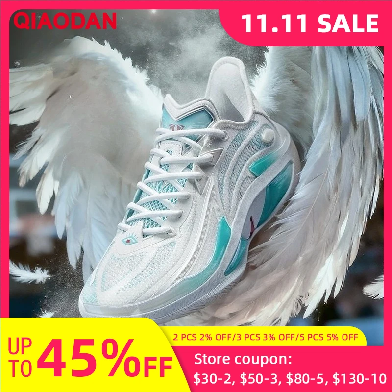 

QIAODAN Duya 4.0 Cushioning Sneakers 2025 Men's Professional Non-slip Practical Rebound Outbreak Basketball Shoes QXA013253177