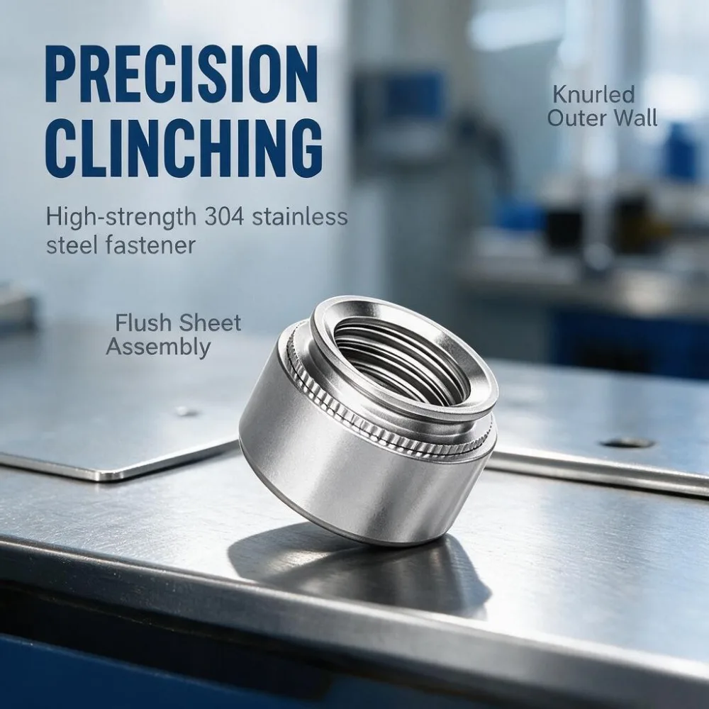 Self Clinching Nut M2 M3 M4 M5 M6 M8 M10 M12 Stainless Steel Zinc Plated Press Insert Rivet Nuts 100Pcs