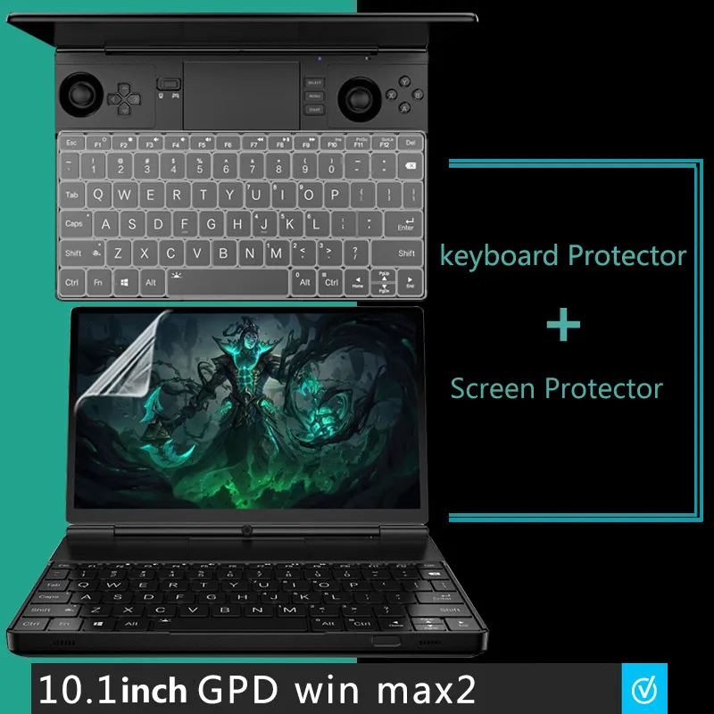 

Anti Glare Scratch Screen + Laptop Ultra Thin High Clear Transparent Tpu Keyboard Cover Film For 2022 GPD Win Max 2 10.1"