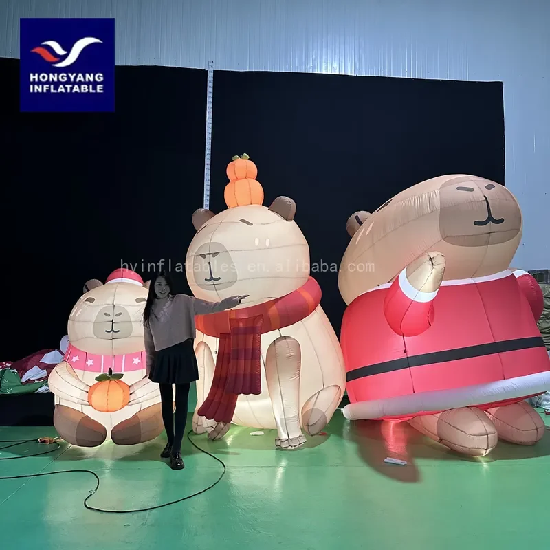 for Animal Cute Capybara Cartoon Mascot Model Inflatable Capybara for Advertising Events