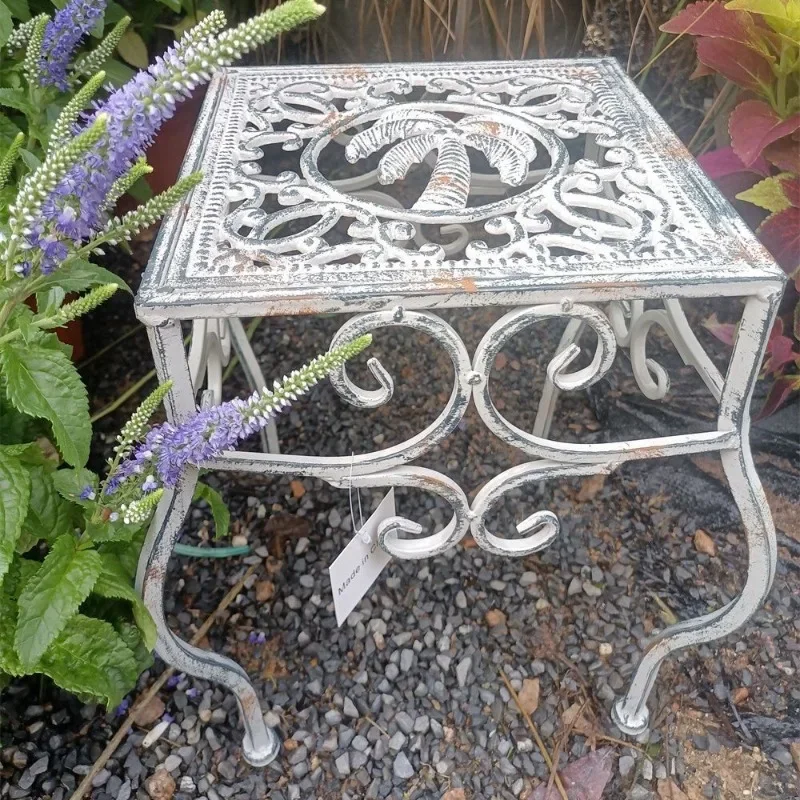 

flower stand outdoor cast iron flower stool explosion garden decorative metal handicraft ornament