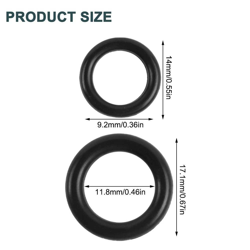 

Accessories Power Pressure Washer O-rings Black Replacement 40x Easy To Install Rubber Useful 3/8” Quick Connect Fitting