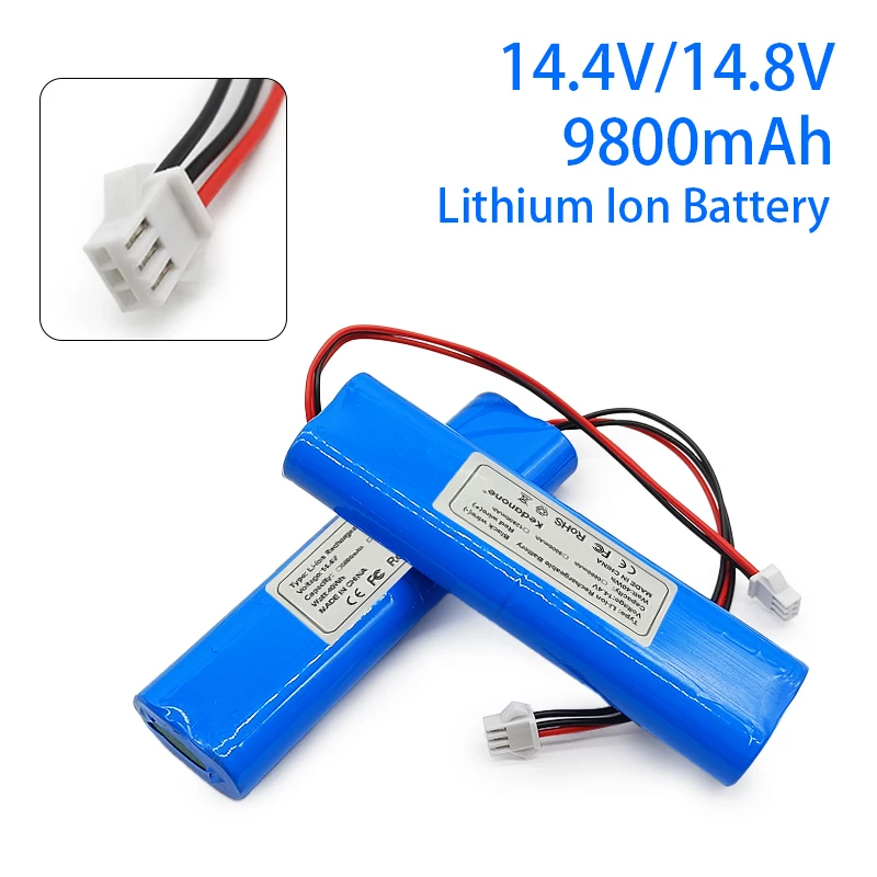 

4S1P 14.4V 9800mAh 18650 Li-Ion Battery Pack,For V8s X750 V50 V55 V8s V3s Pro V5s Pro Robot Vacuum Cleaner Rechargeable Battery