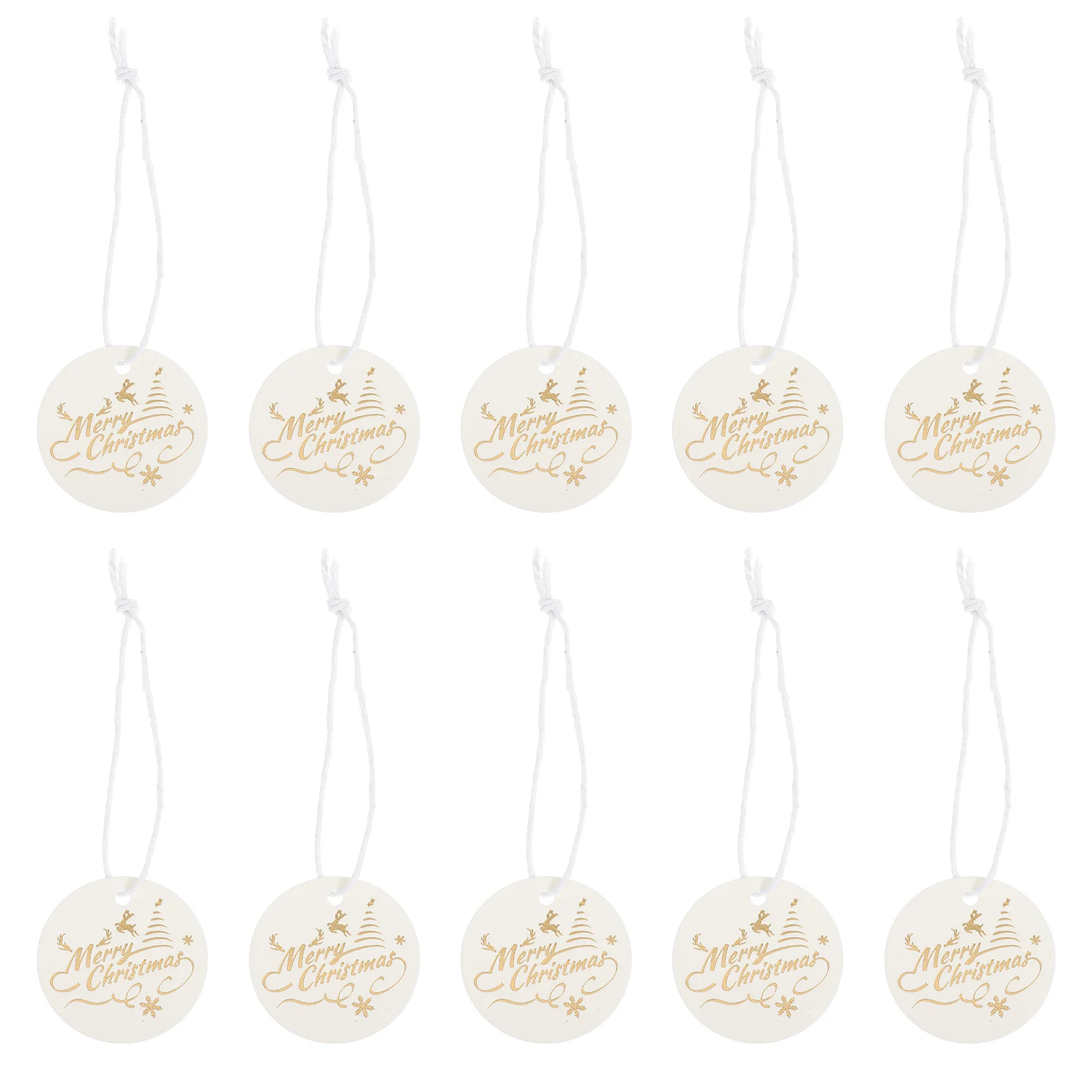 

100 Pcs Decoration Christmas Decorations Decorative Tag Gift Label Tags Diy Xmas