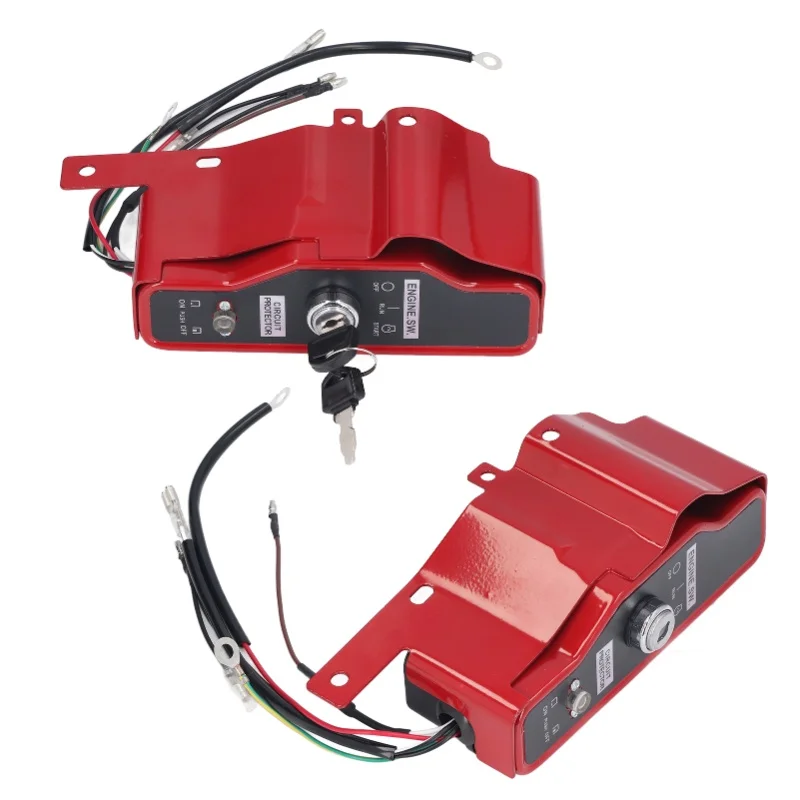 Ignition Key Switch Box Ignition Starter Switch Kit With 2 Keys For GX340 GX390 11hp 13hp Gas Engine