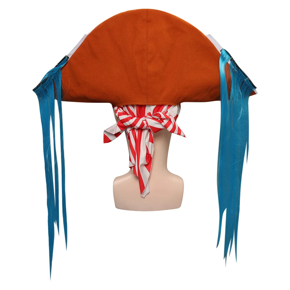 Peice Buggy Cosplay cappello da pirata sciarpa copricapo adulto uomo donna berretto fascia Halloween carnevale Costume Roleplay puntelli