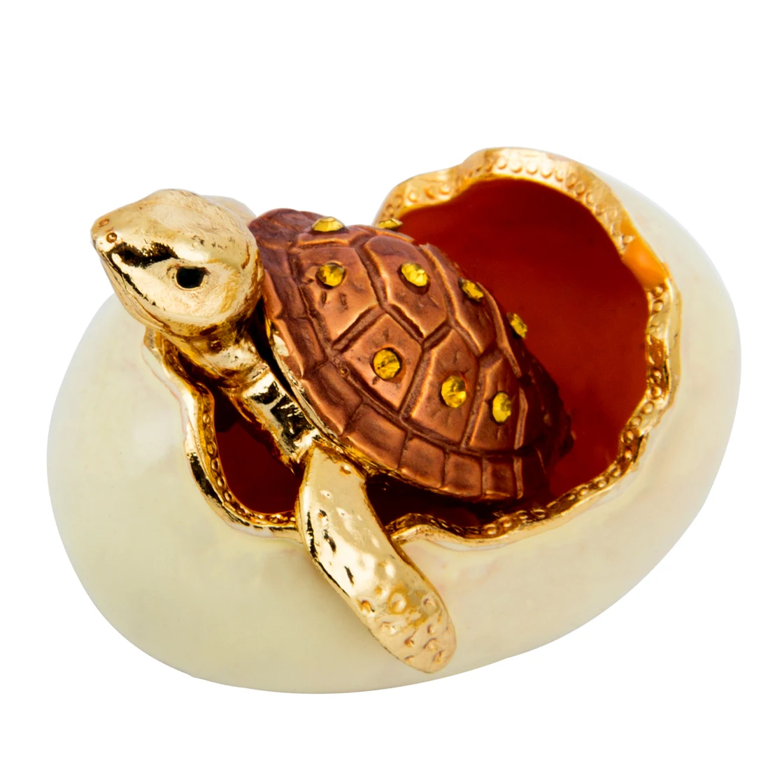 

QIFU Exquisite Enamel Animal Jewelry Interior Decoration Craft Box