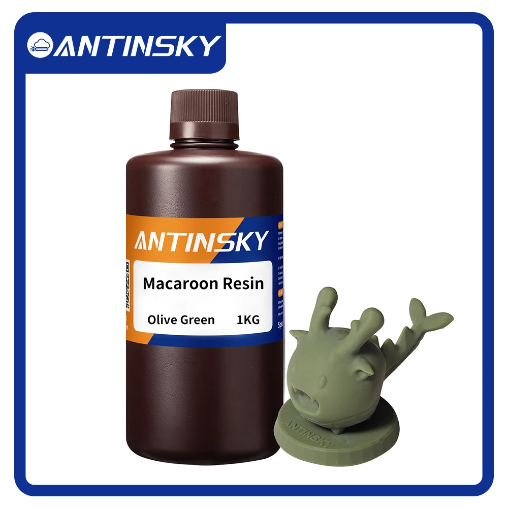 

Antinsky Macaroon Resin 405nm1kg fluidity matte texture clear details low viscosity suitable HeyGears/Anycubic for 3D Printer