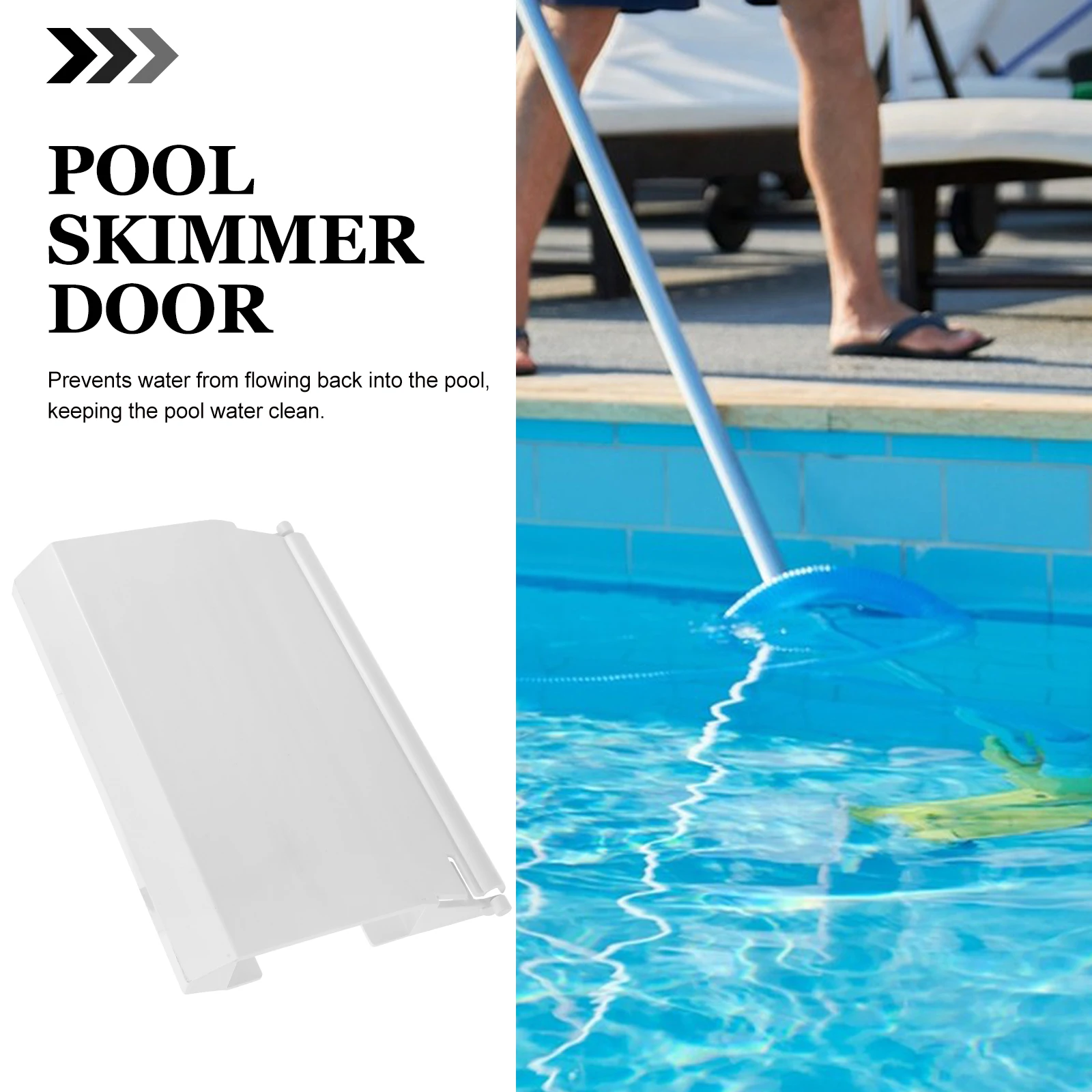 

Swimming Pool Skimmer Accessories Inground Flap Replacement Door Compatible Parts Durable Plastic Baffle Plates SPX1082K Pool