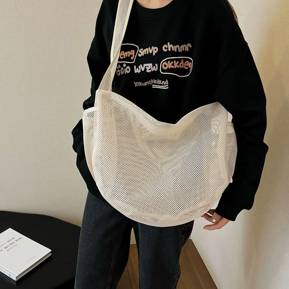 

Модная сетчатая полая сумка-тоут, водонепроницаемая пляжная сумка для фитнеса, сумка для плавания, большая вместительная сумка для хранения, ежедневная сумка