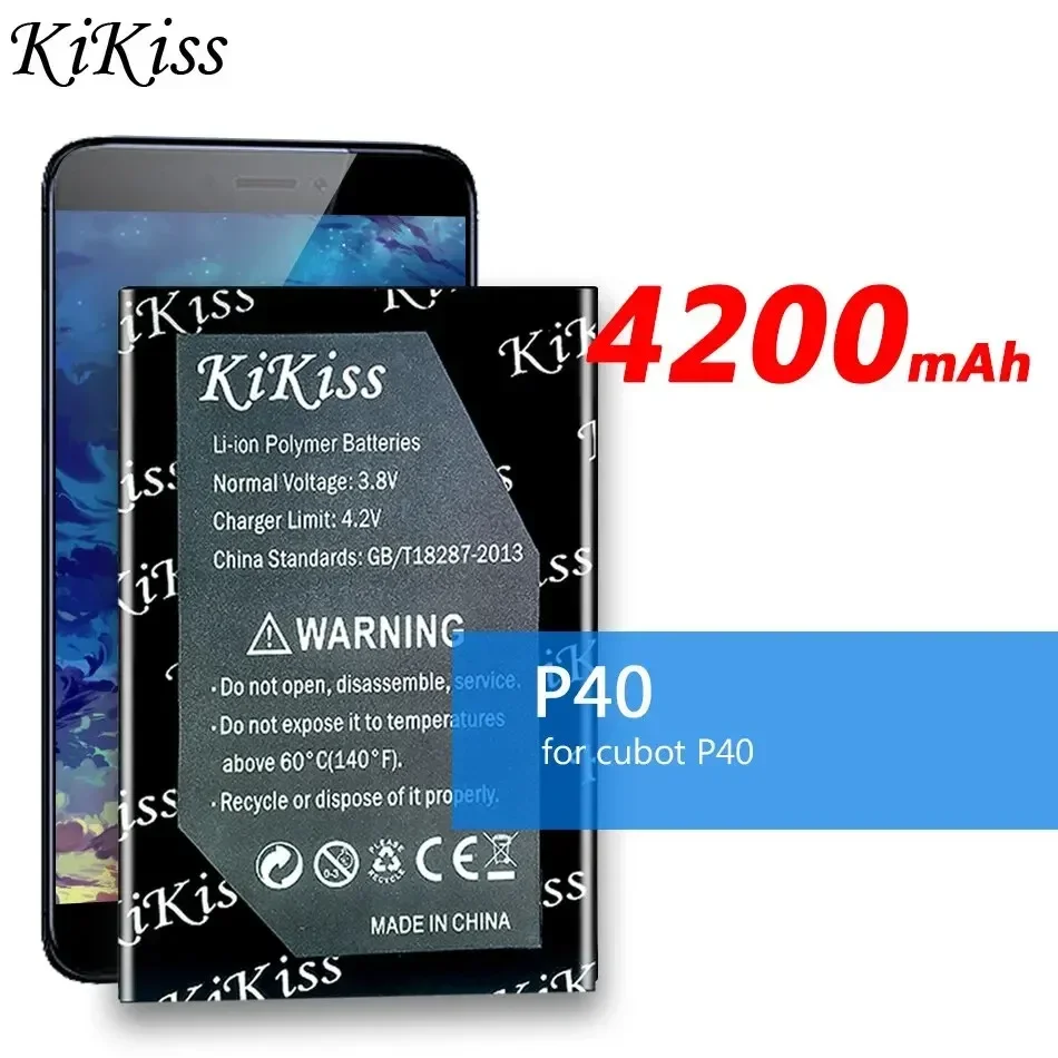 

Аккумулятор KiKiss P 40 (J9) 4200 мАч для cubot P40 Bateria