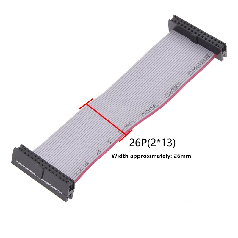 FC2.0 Graues Bandkabel JTAG 10cm-1m Doppelkopf-Download 1,0mm Leitungsabstand IDC-Leitung 6P-60P Gleiche Richtung für Elektronik – Detail 14