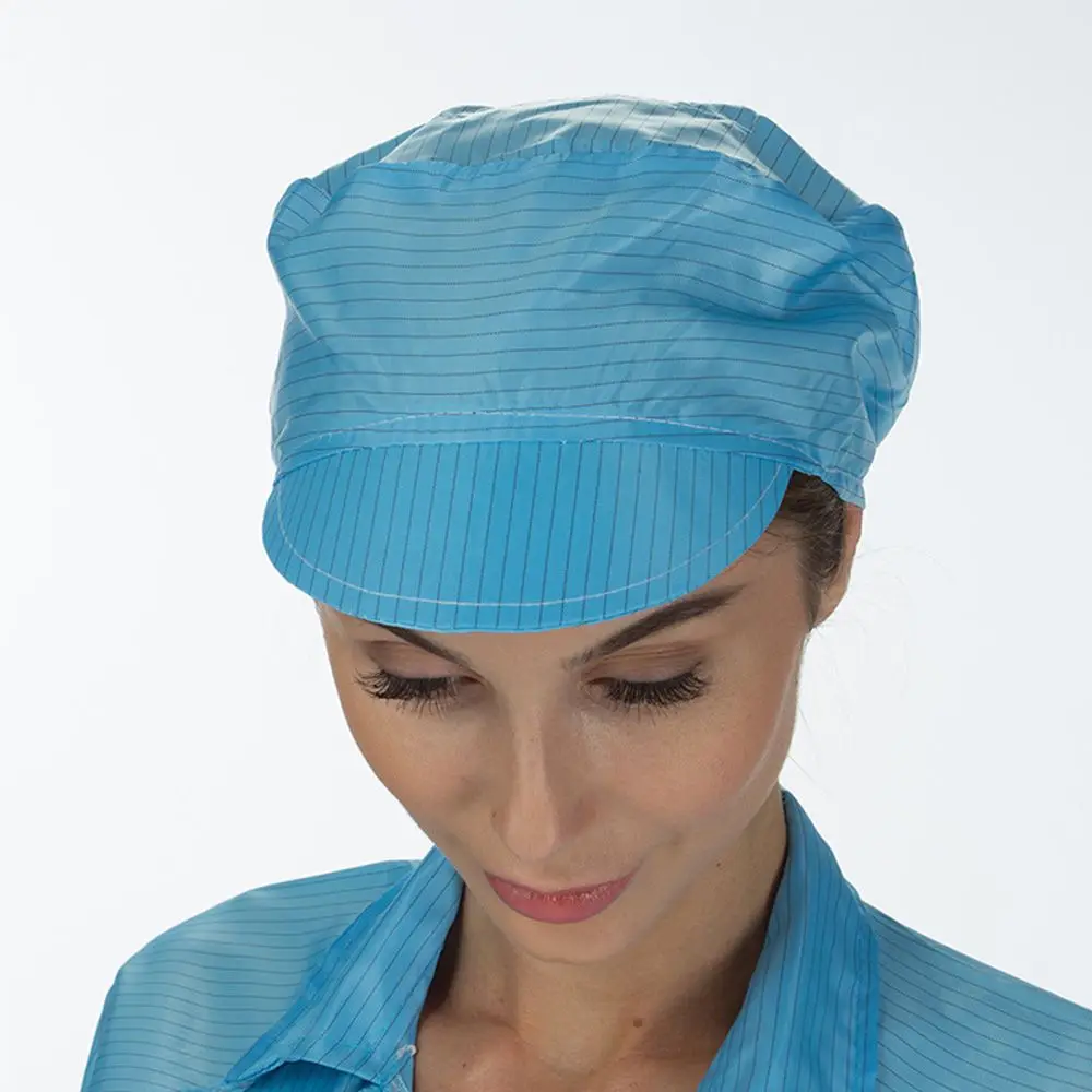 

Food Caps Workshop Safety Anti-Static Helmet Caps Dust Cap Hats Beanies