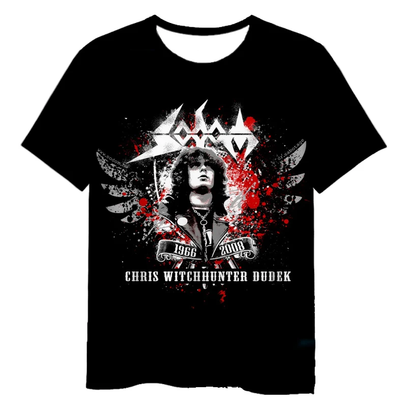 Sodom 3D Печатные повседневные футболки с коротким рукавом в стиле хип-хоп женские топы модная одежда для мужчин