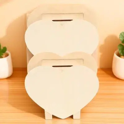 Vaguelly-alcancía de madera para niños, Kit de manualidades, almacenamiento de juguetes de Navidad, adorno hecho a mano, caja de herramientas de regalo, 4 Uds.