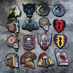 Tactical 3D Embroidered Badges Anime Armbands Personality Outdoor Morale Backpack Custom  Patches for Clothing Hook & Loop