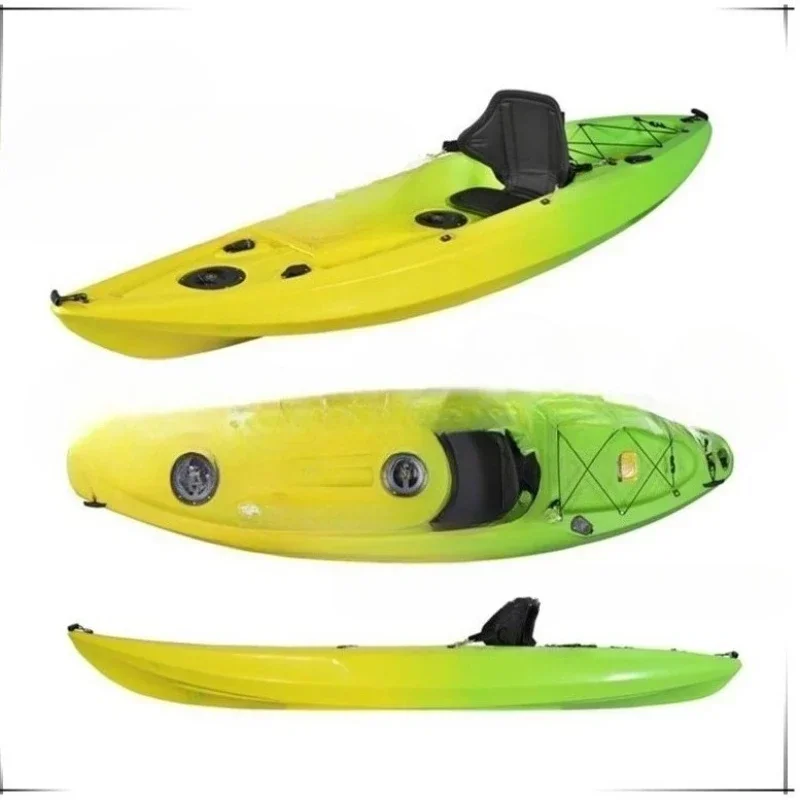 Single recreational kayak, fishing boat, rafting boat