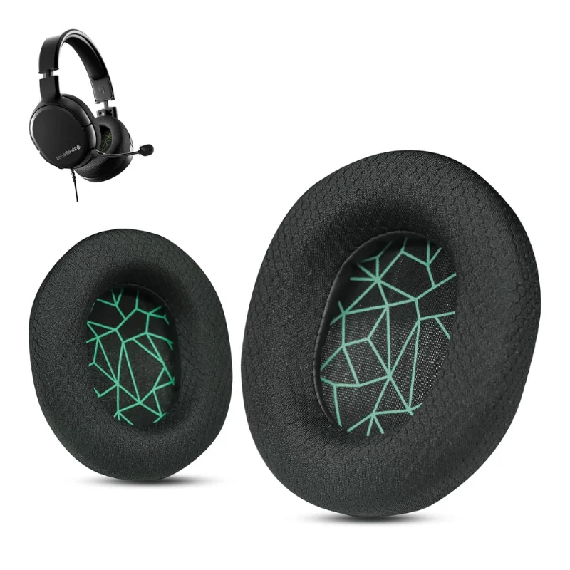 1 زوج استبدال رغوة بطانة للأذن وسادة غطاء الوسادة ل SteelSeries Arctis 1 3 5 7 9 سماعة رأس للألعاب وسادات الأذن