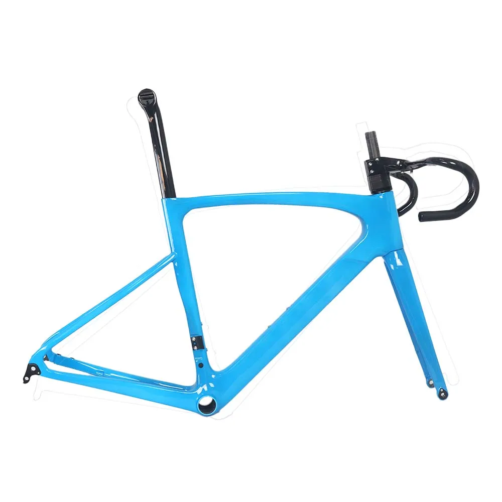 Private Mold Tapered 1 1/2'' - 1 1/2'' Ultra Light Frame Racing Bike Road Bike Frame Carbon Disc Racing Bicycle Frame