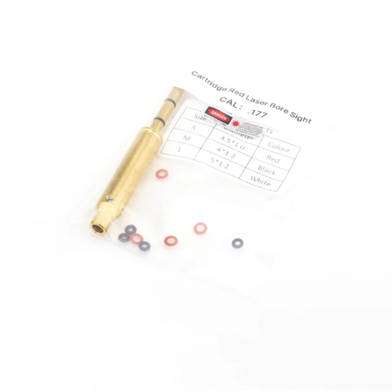 Kit de mira de orificio láser verde táctico.17 22LR 22 LR 9mm.38spl.177.223Rem 10mm 40S&W.45ACP Cal