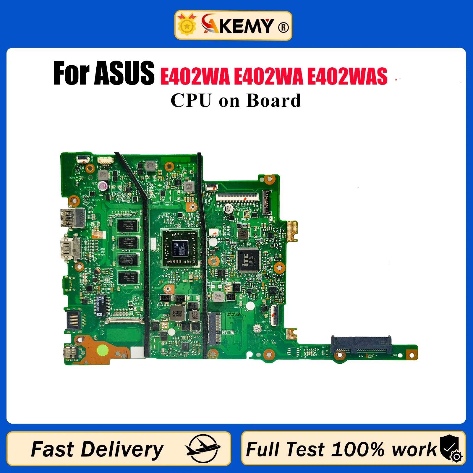 

E402WA Материнская плата для ноутбука ASUS EeeBook E402W E402WA E402WAS Материнская плата для ноутбука с процессором 100% тестирование ОК быстрая доставка stk