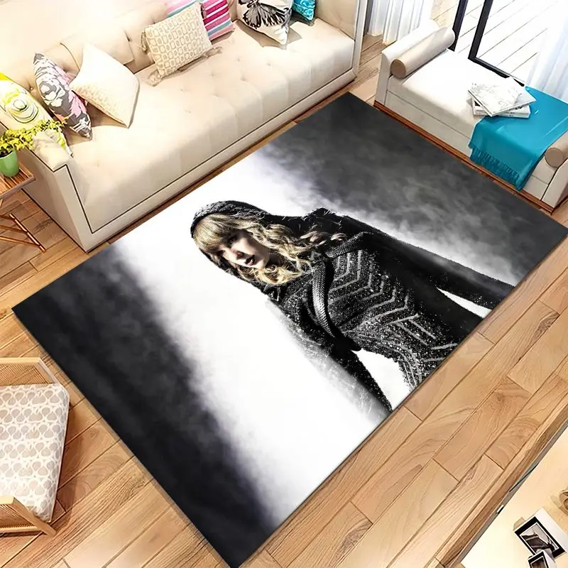 Eras Tour T-Taylor Superstar Music Soft Non-Slip Large Area Rug for Living Room,Bedroom Playroom Carpet Mat for Sofa,Home Decor