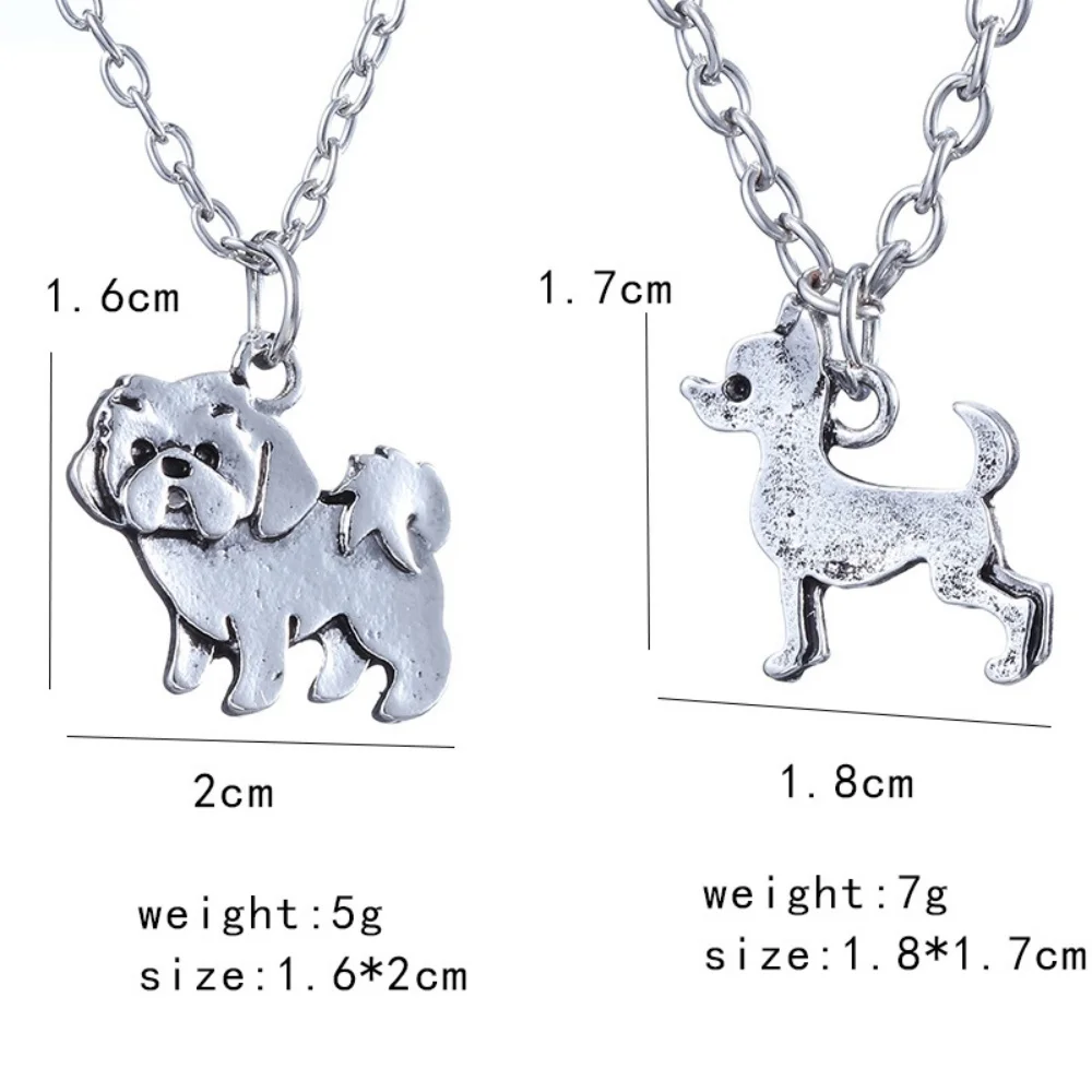 Women Men Jewelry Chocker Best Friend christmas gifts Fashion Antique Cute Chihuahua Necklace Colar Boho Dog Choker