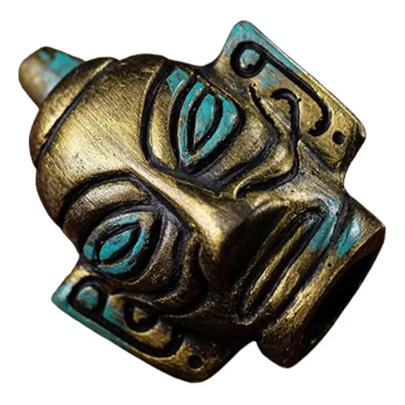 Aztec Death Whistle Halloween Whistle Ancient Bronze Screaming Skull Whistle Loud Sound Prop Whistle For Desktop Home Decor