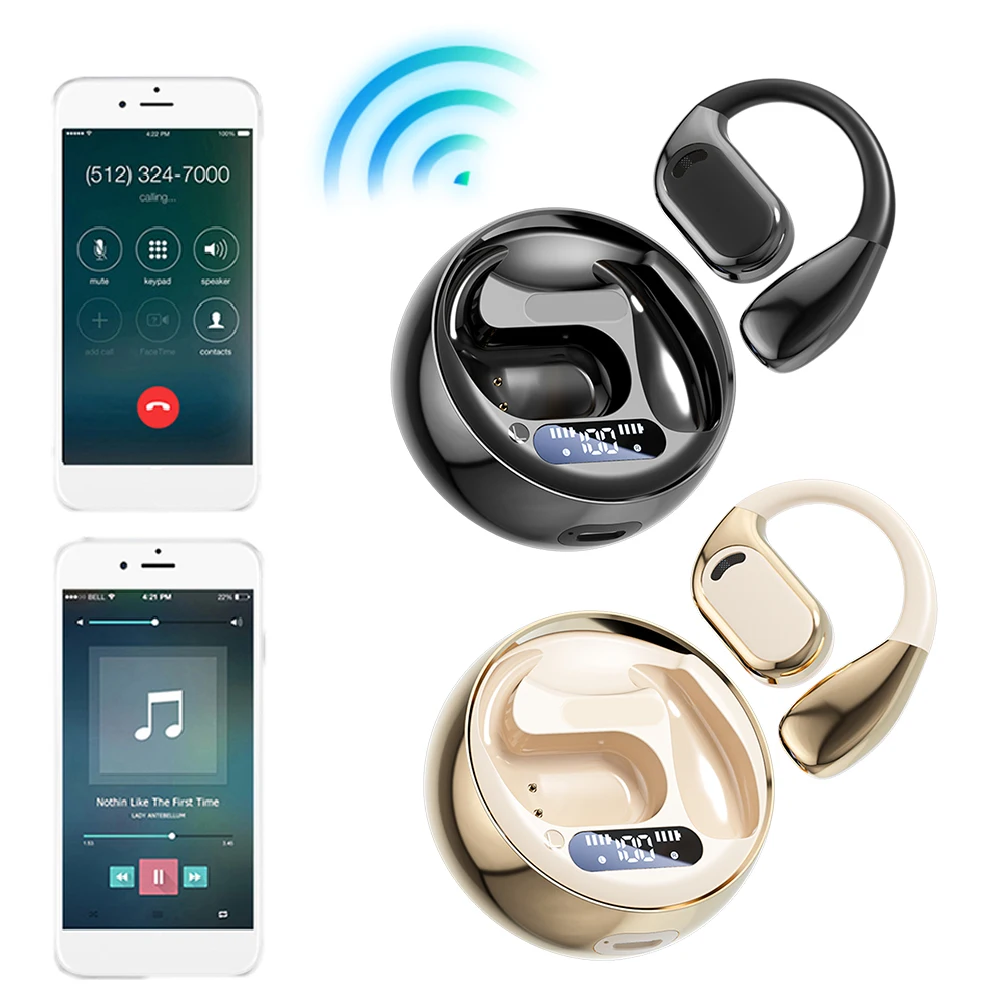 Language Translation Earbuds Bluetooth-Compatible 5.4 Translator Earbuds Translation Earphones for Travel Business Learning