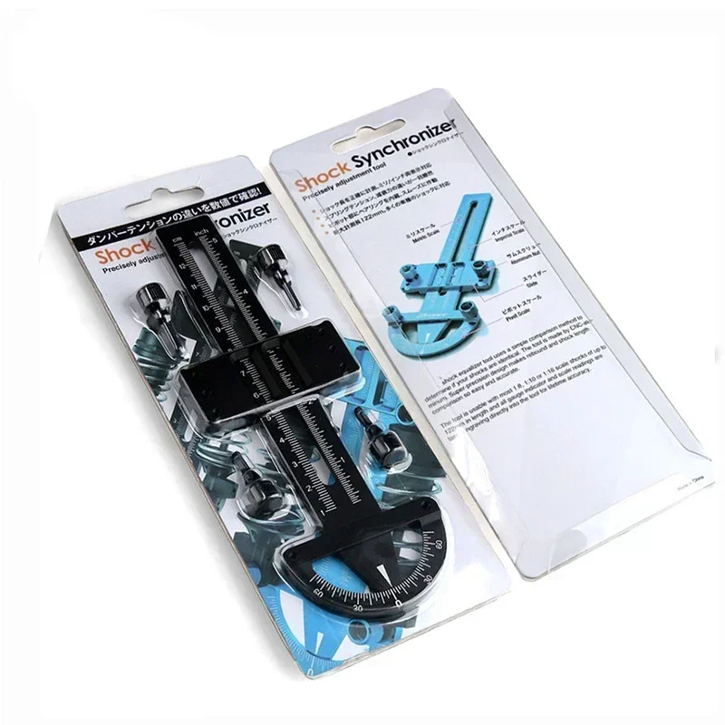 เครื่องมือวัดระยะห่าง 3 in 1 สำหรับชิ้นส่วนโลหะอะลูมิเนียม ล้อรถ RC รถแข่งบนถนน ชุดตั้งค่าแชสซี ปรับมุมแคมเบอร์ มุมเอียงของช่วงล่าง ของเล่นแบบง่าย