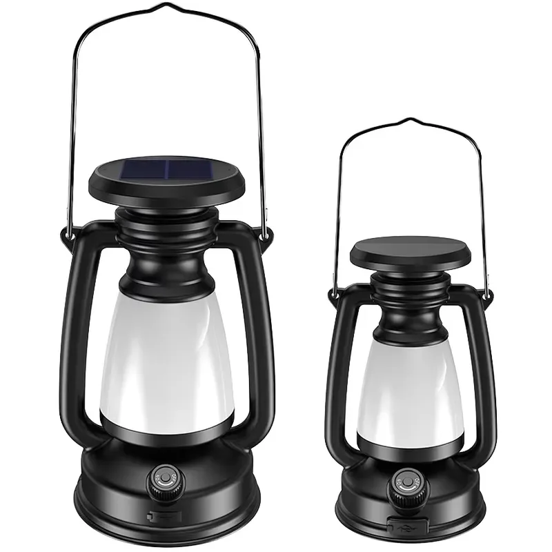 Vintage Rechargeable 3-Mode LED Camp Lantern IP44 Waterproof Type-C CE Certified 6000K Daylight Outdoor Camping High