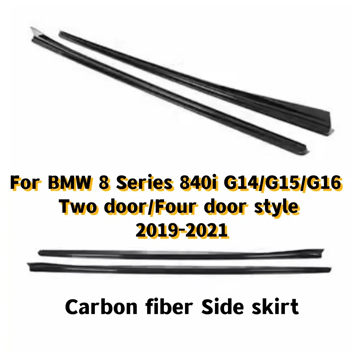 

Carbon fiber Side skirt for BMW 8 Series 840i G14 G15 G16 2019-2021 modified Auto door side exterior decoration Car Accessories