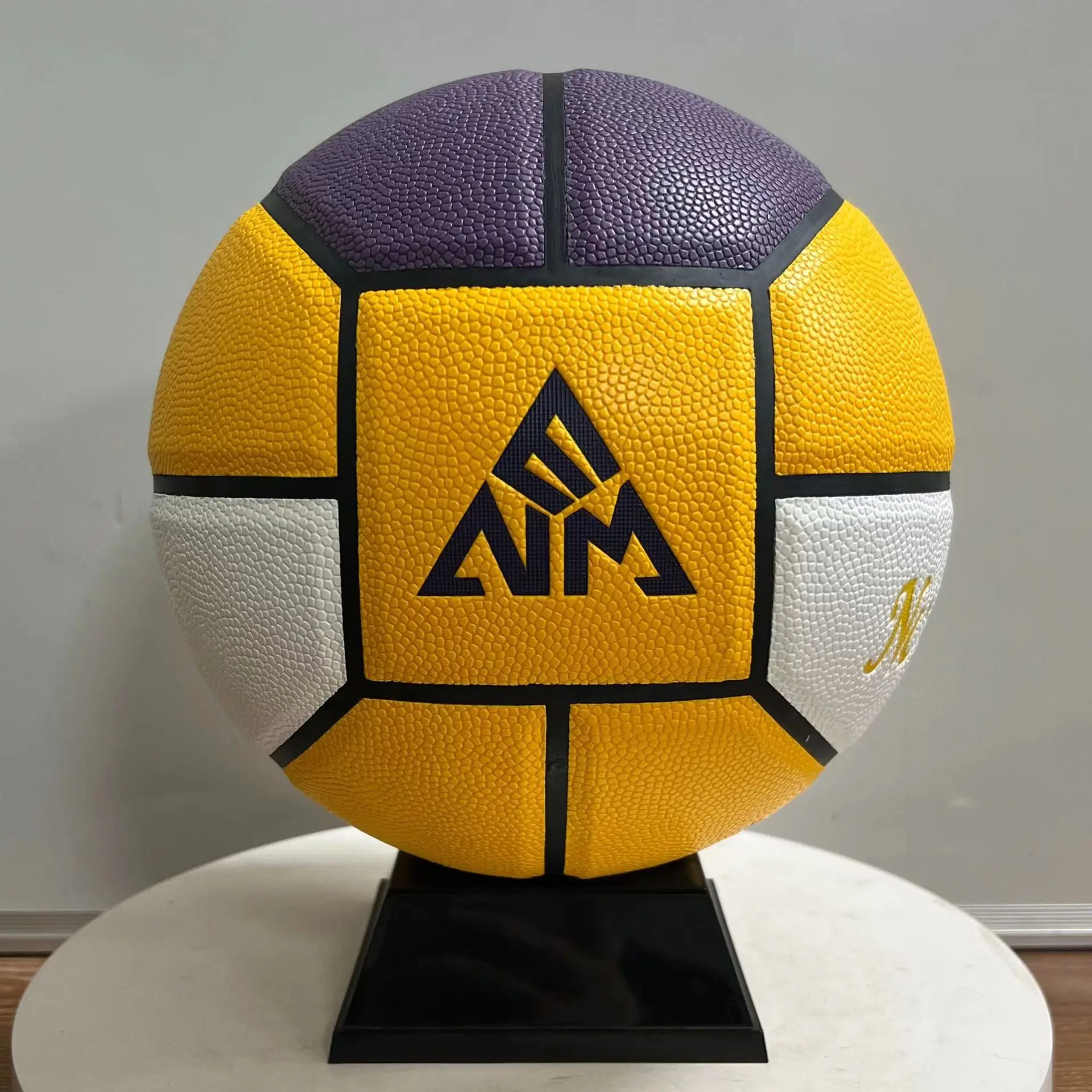 Bola macia do basquetebol do couro do plutônio para a bola interna e exterior, adulta da cor, tamanho clássico 7