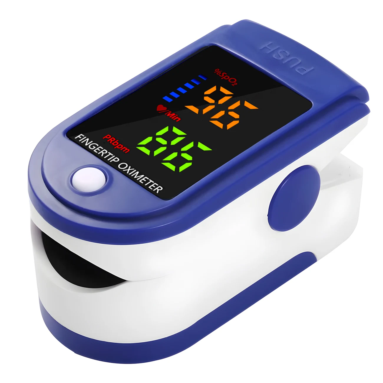 Portable 4 Colors Oximeter  Fingertip Pulse Blood Oxygen Saturation Monitor LED Display Fingertip Oximeter Testing SPO2 gallery 2