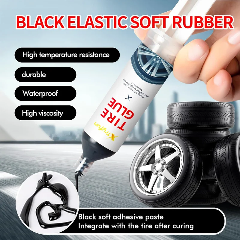 Automotive Tire Repair Instant Adhesive High-strength Hot and Humid Environment Tire Repair Rubber Super Glue Tire Repair Glue