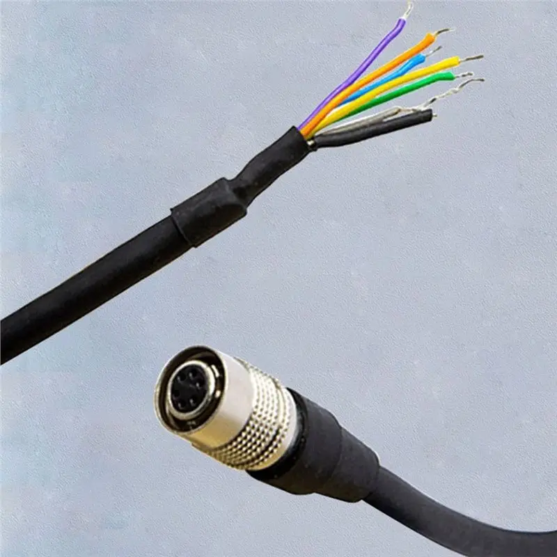 ABLK HR10A-7P-6S Extension Cord Industrial Camera Trigger Line 6 Core Flexibility Drag Chain Sport IO 3 Meter